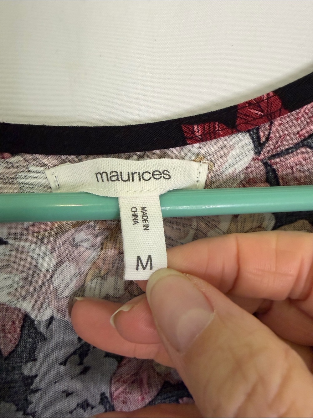 3/$20 Maurices Black Floral V-Neck Knee Length Sleeveless Dress - Picture 3 of 5